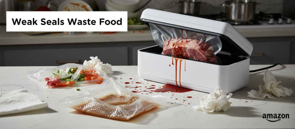 Weak Seals Waste Food